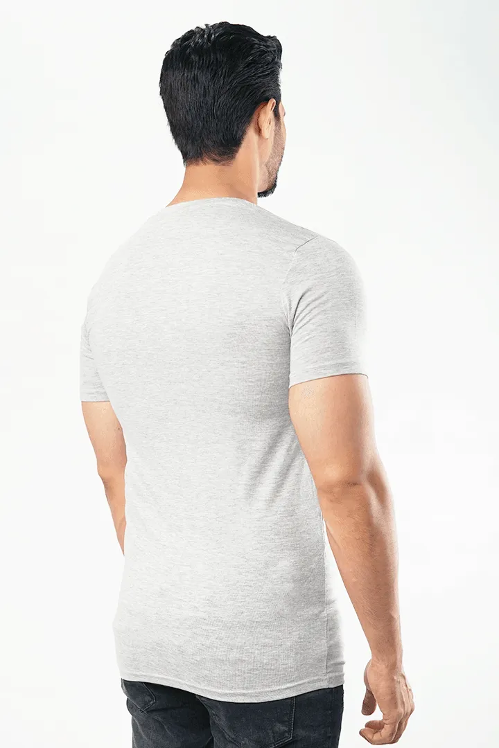 V-Neck Undershirt - Heather Grey