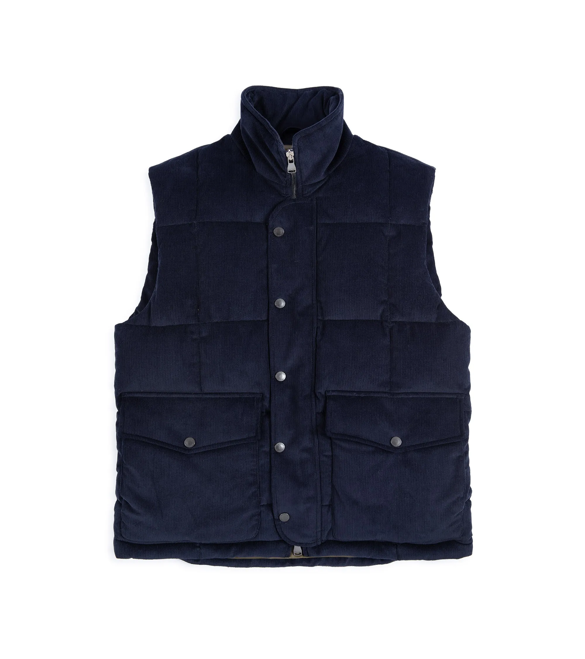 Valstar Oliver Corduroy Down Padded Vest: Navy