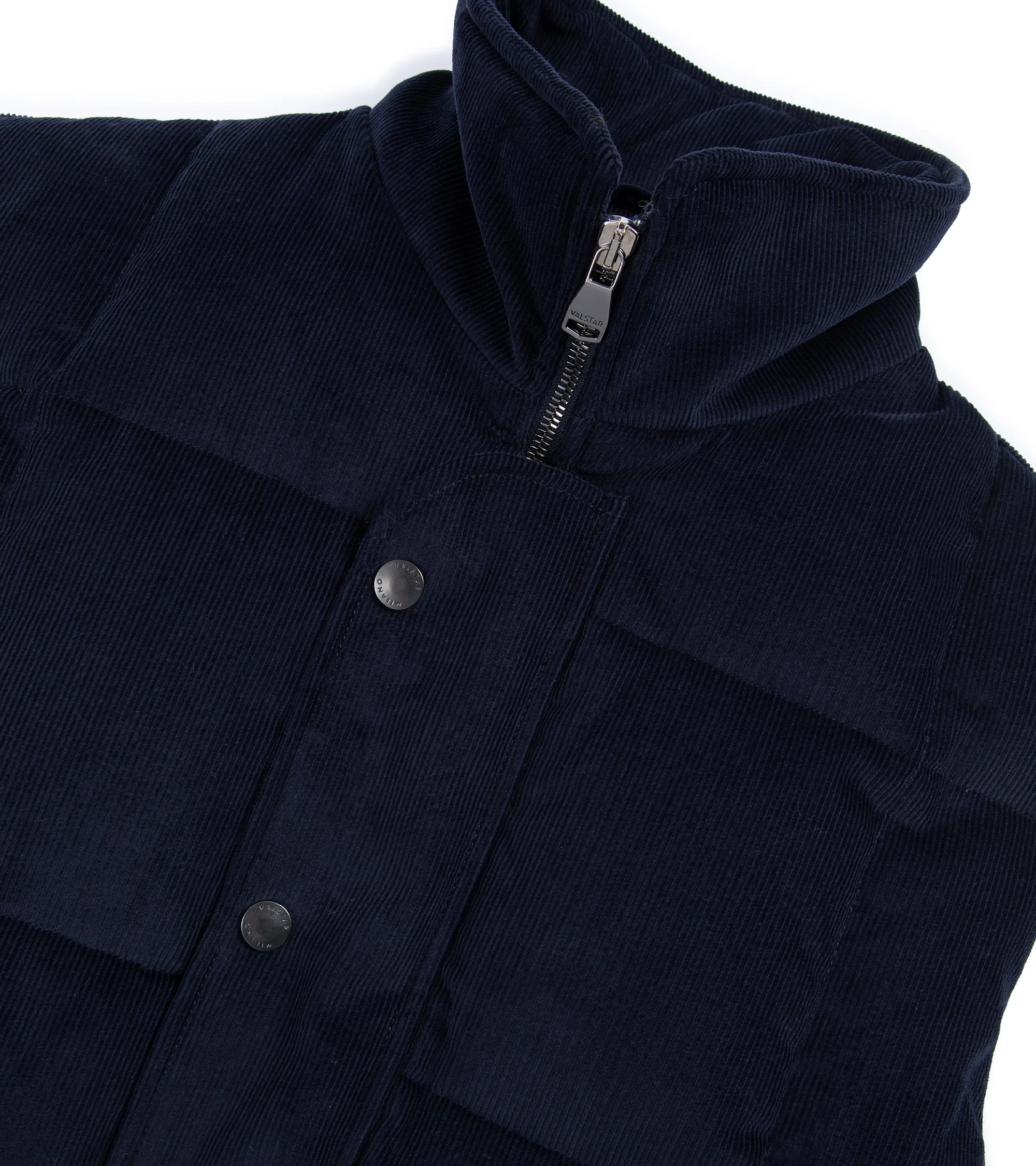 Valstar Oliver Corduroy Down Padded Vest: Navy