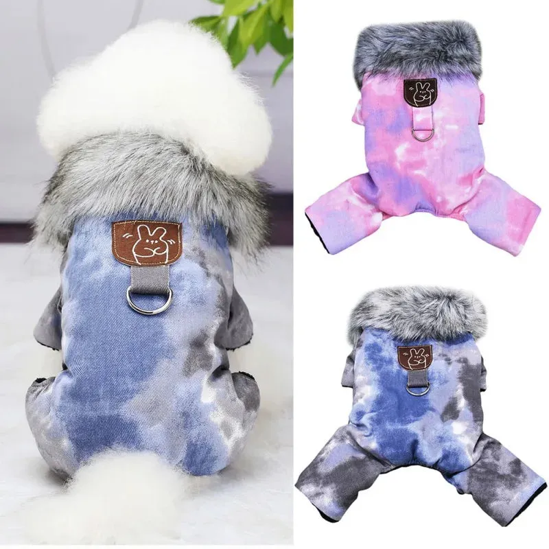 Winter Coat For Puppy Dog Jumpsuit Winter Dog Clothes Warm Thicken Coat Hoodies Clothing for Small Dogs Chihuahua Yorkies Schnauzer