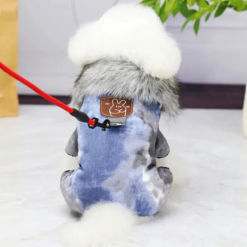 Winter Coat For Puppy Dog Jumpsuit Winter Dog Clothes Warm Thicken Coat Hoodies Clothing for Small Dogs Chihuahua Yorkies Schnauzer