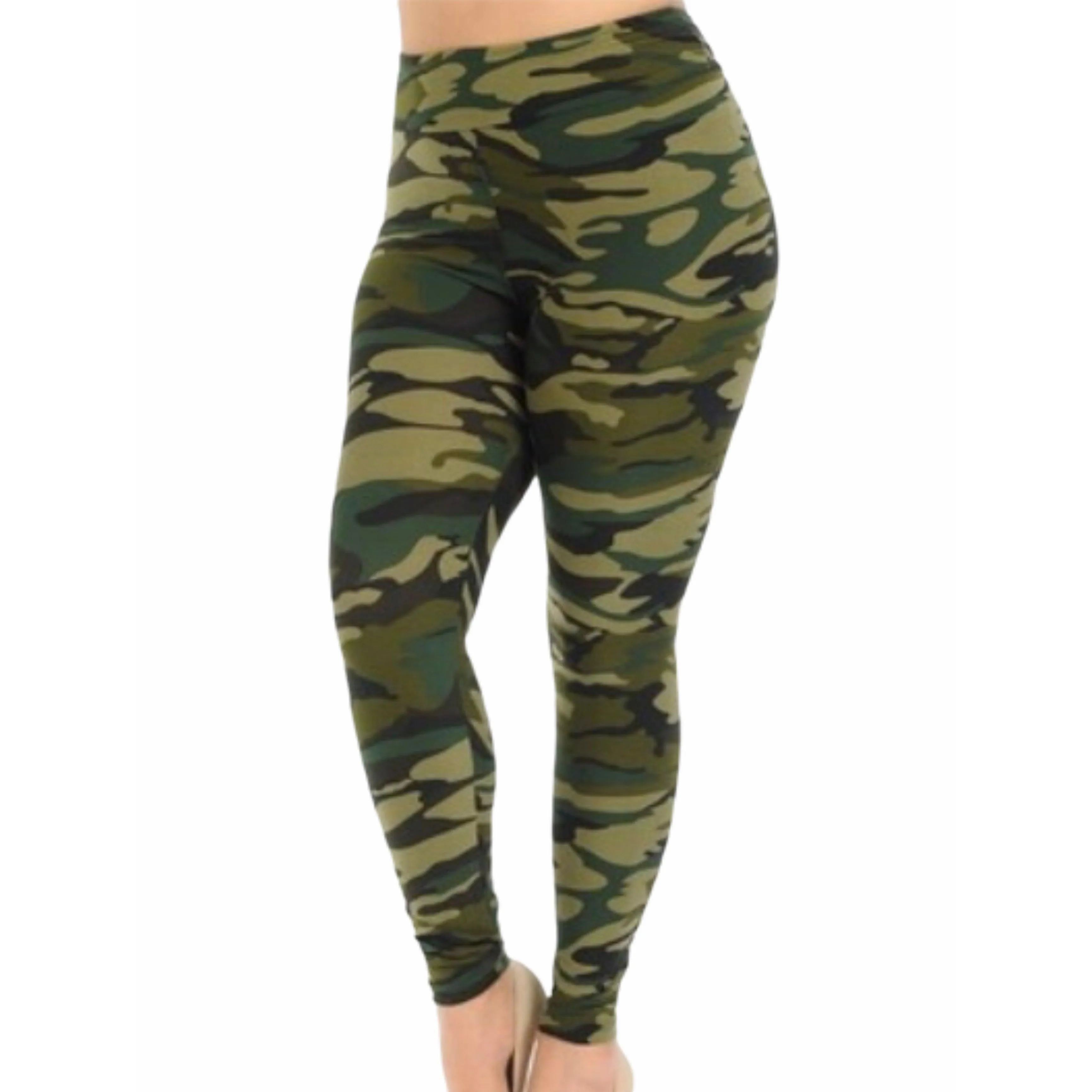 Women's Green Camo Leggings