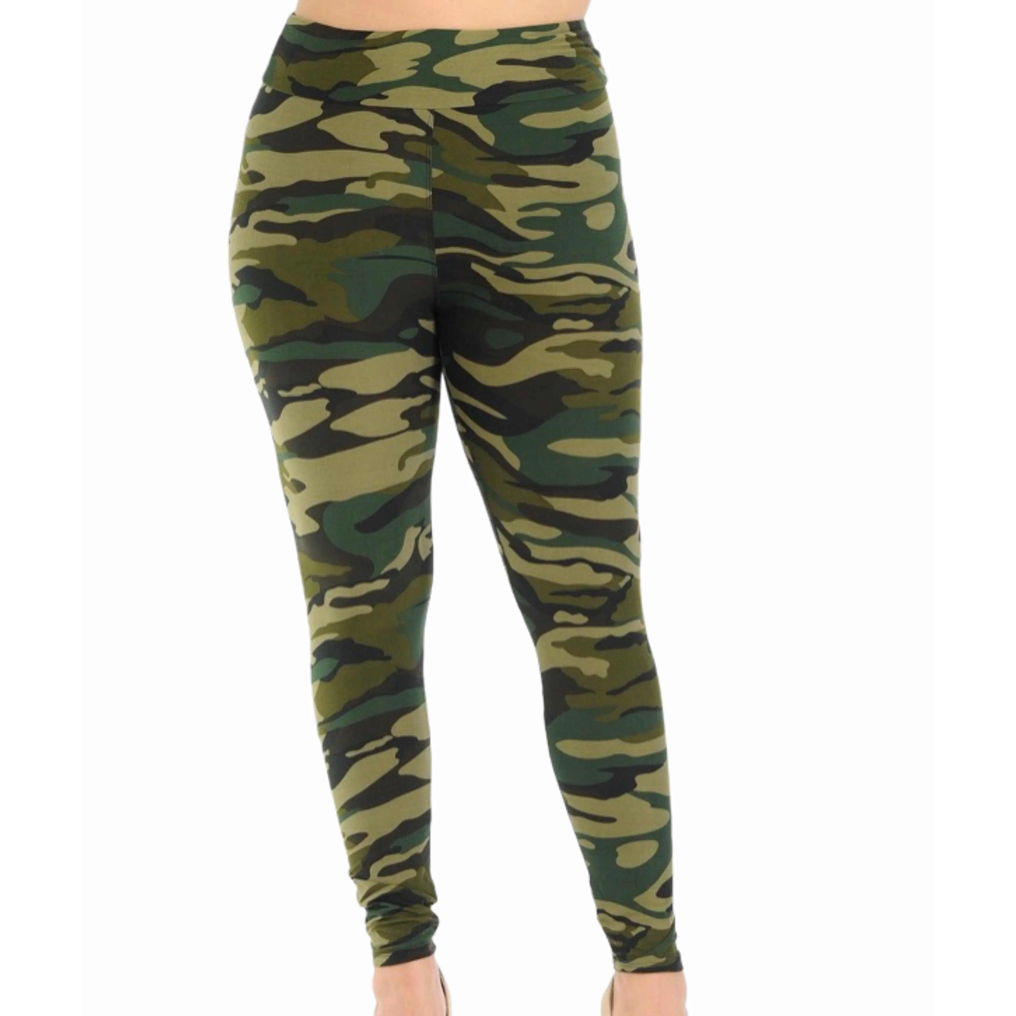 Women's Green Camo Leggings