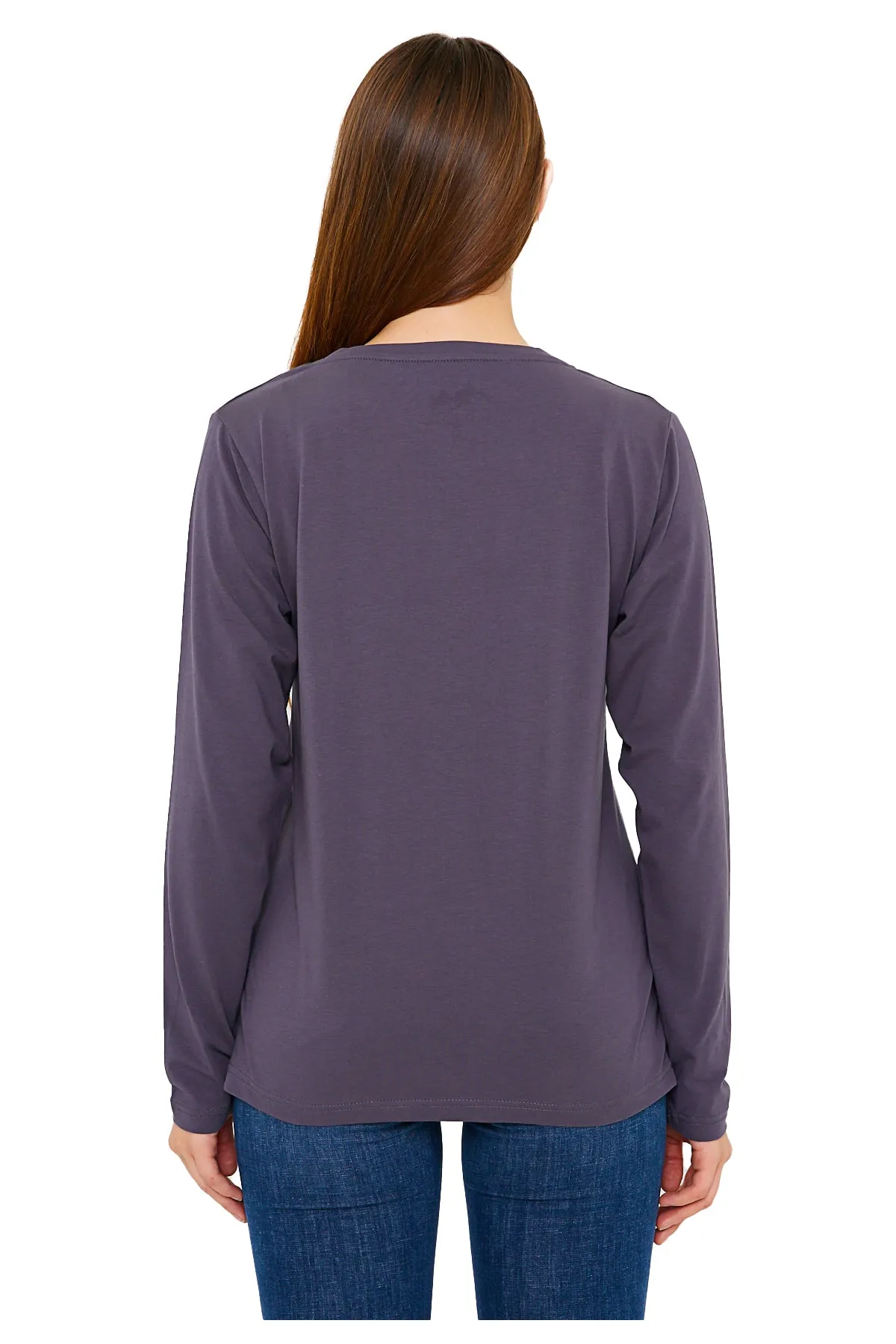 Women's V-Neck Long Sleeve T-Shirts