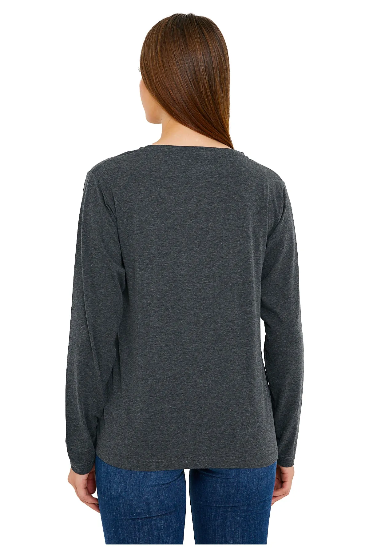 Women's V-Neck Long Sleeve T-Shirts