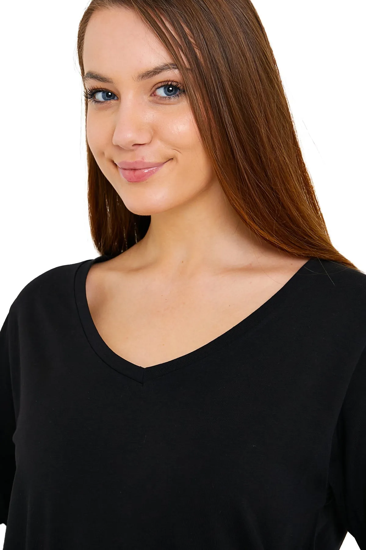 Women's V-Neck Long Sleeve T-Shirts