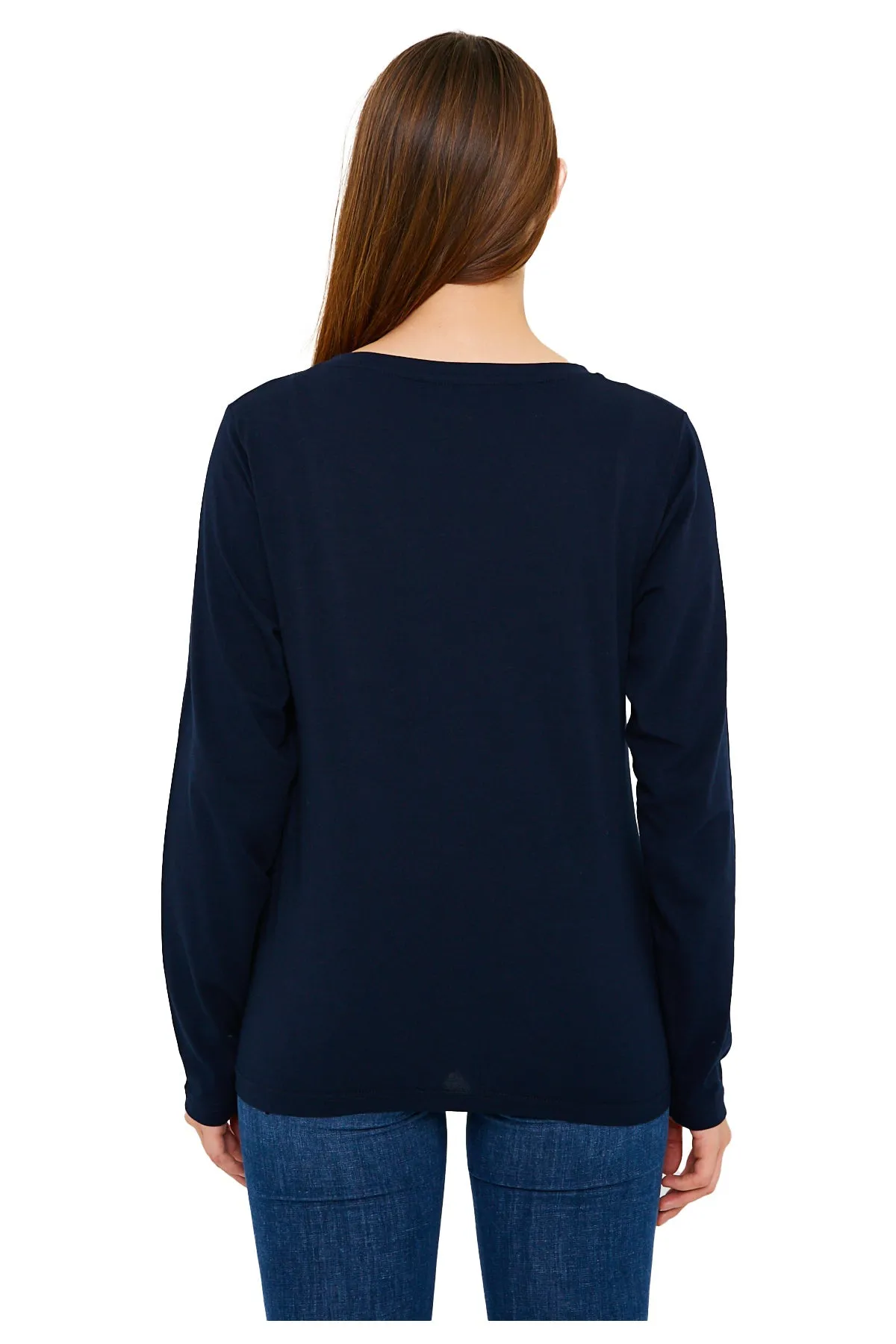 Women's V-Neck Long Sleeve T-Shirts