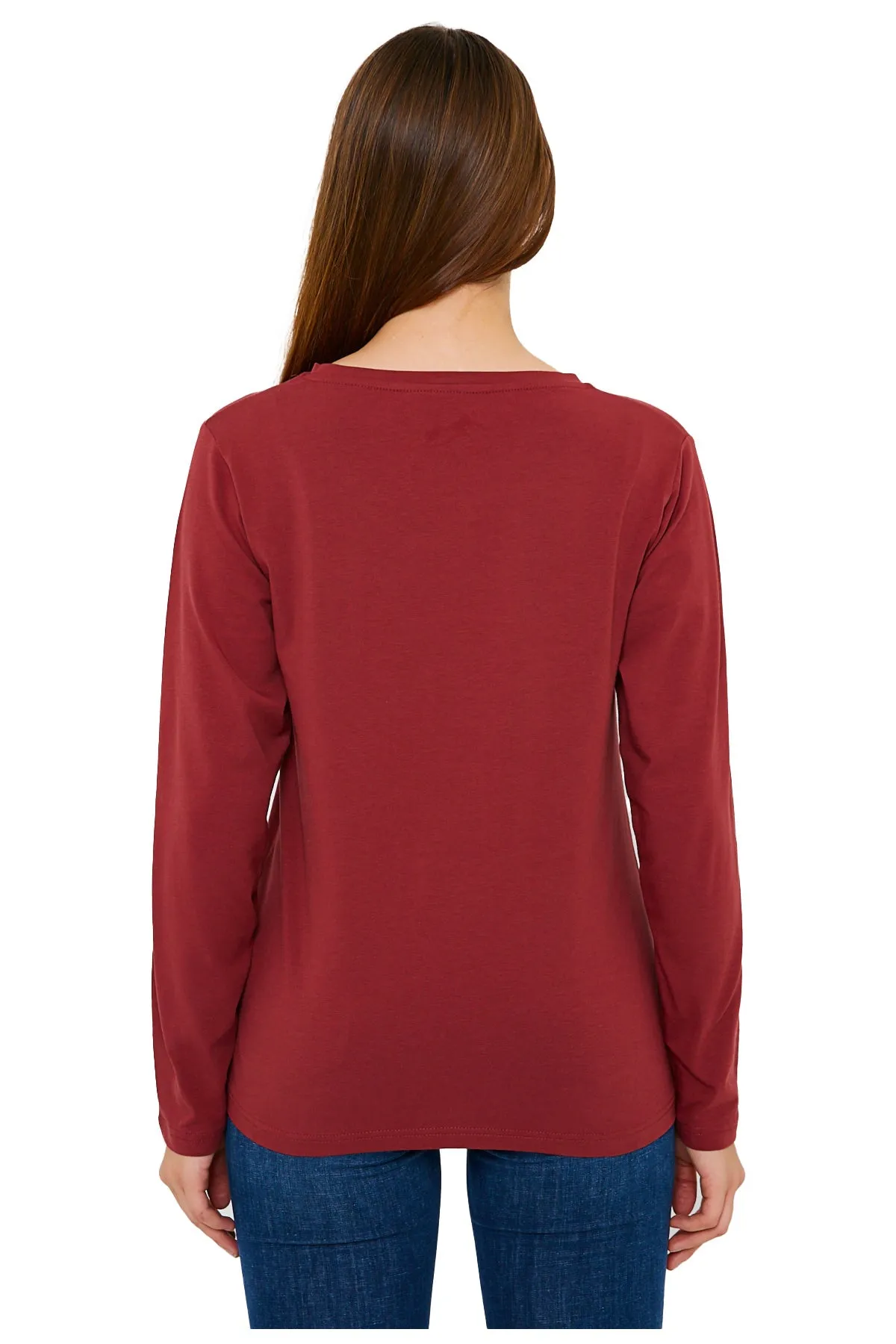 Women's V-Neck Long Sleeve T-Shirts