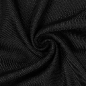 Wool Suiting Medium Weight Design-34 Black