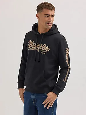 Wrangler Men's Logo Arm Hit Pullover Hoodie